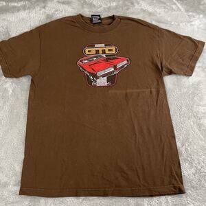 Vintage Pontiac GTO Brown Top Heavy Graphic T-Shirt Alstyle Apparel Size Large‎
